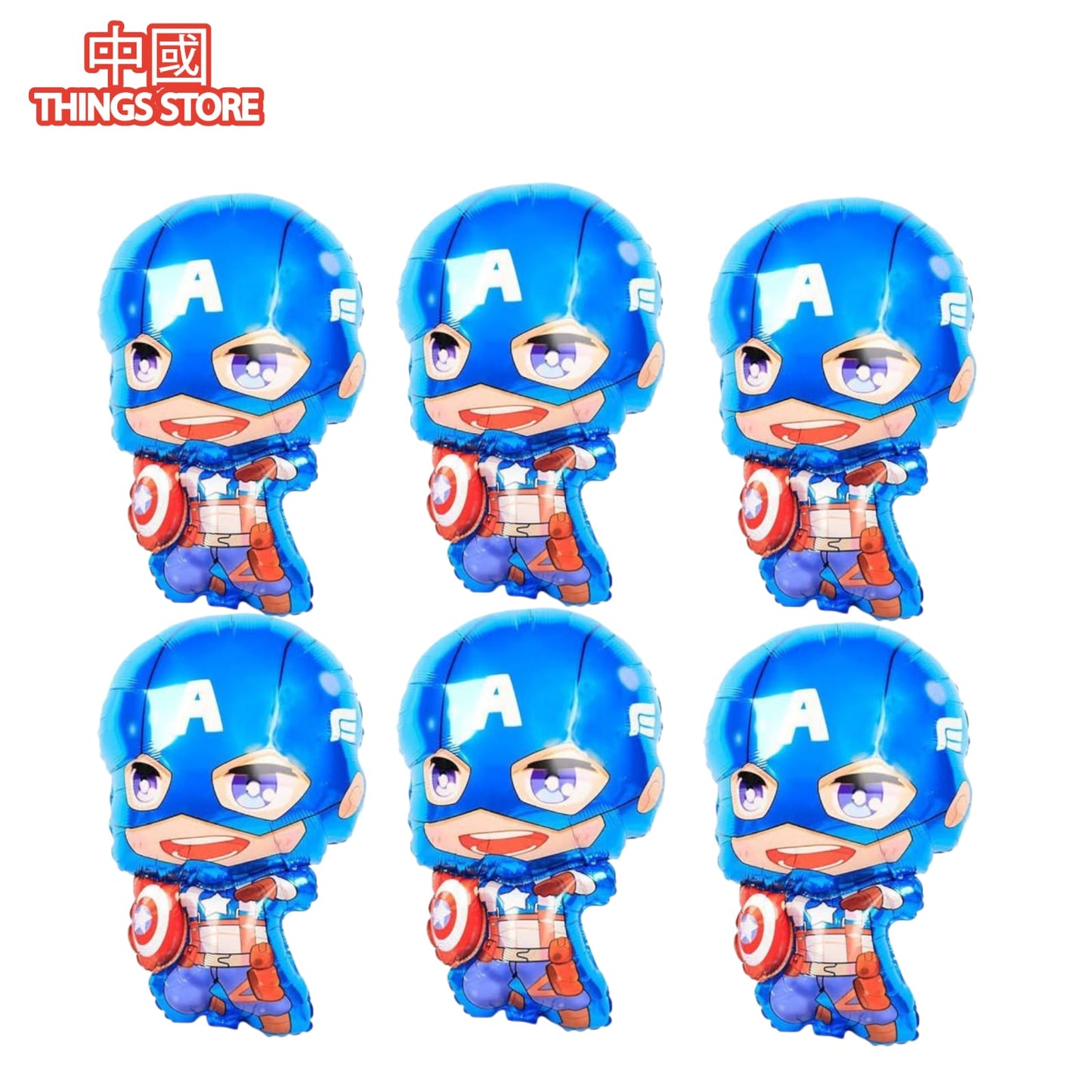 Globo metálico de Personajes 6 PZ