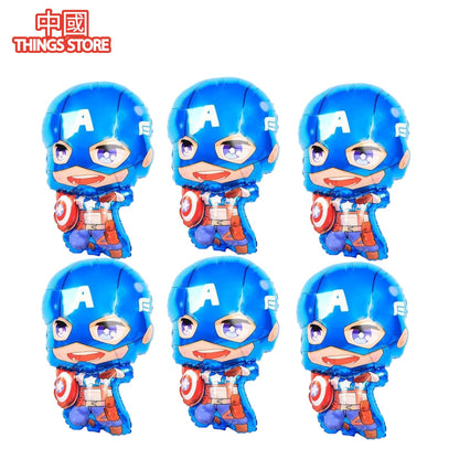 Globo metálico de Personajes 6 PZ