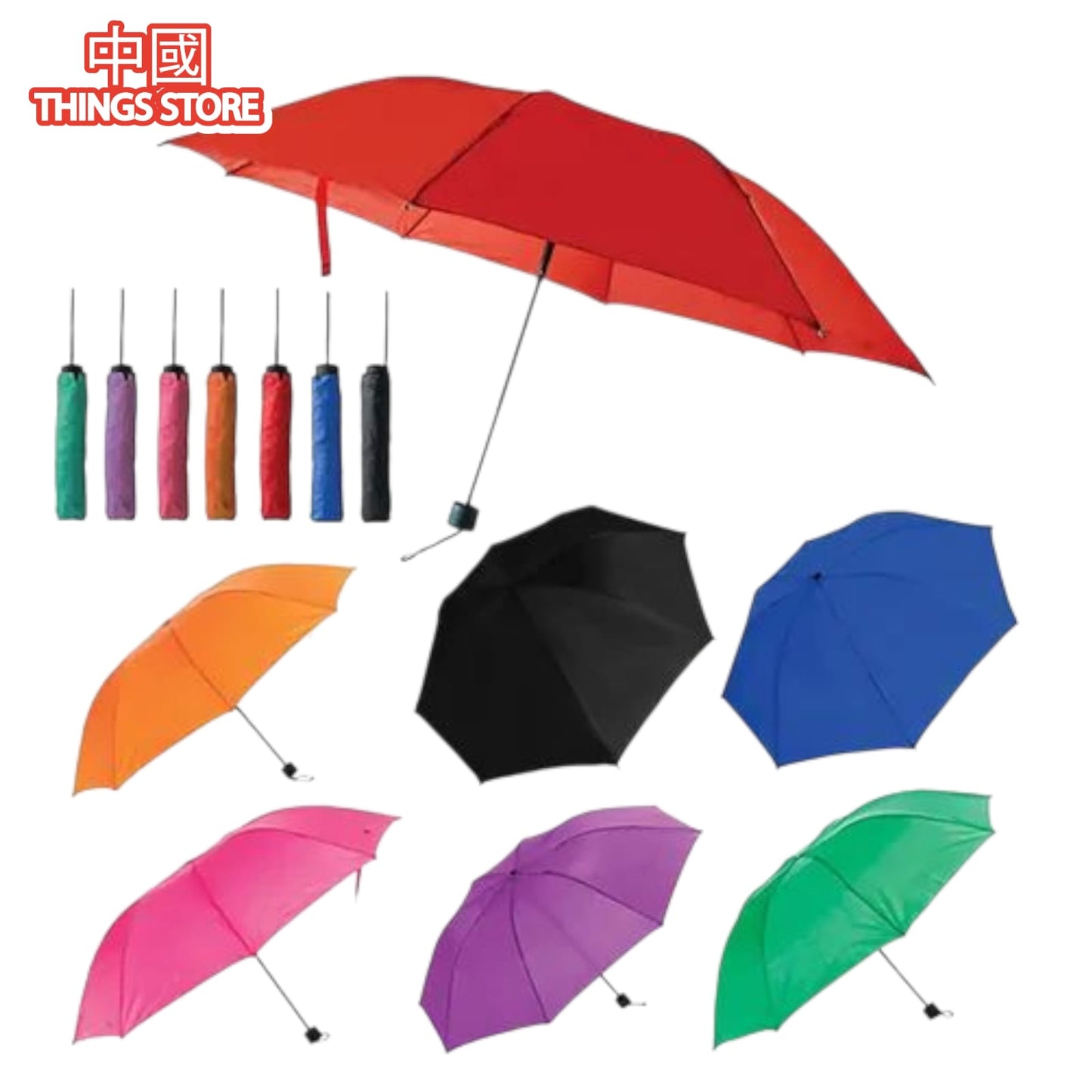 Sombrilla plegable doble tela