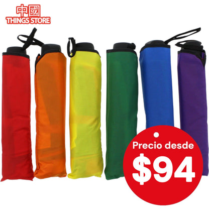 Sombrilla plegable doble tela