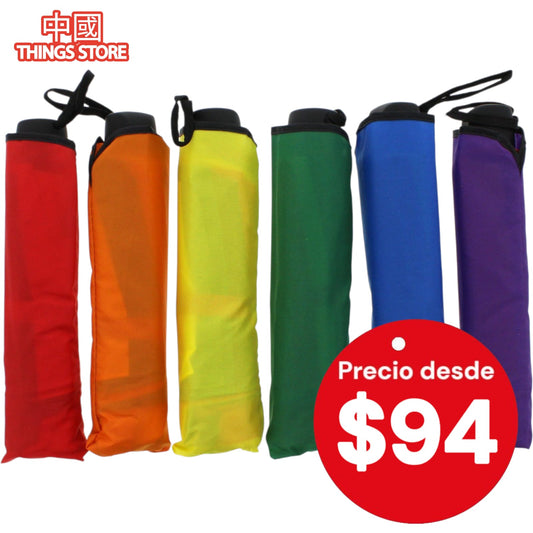 Sombrilla plegable doble tela