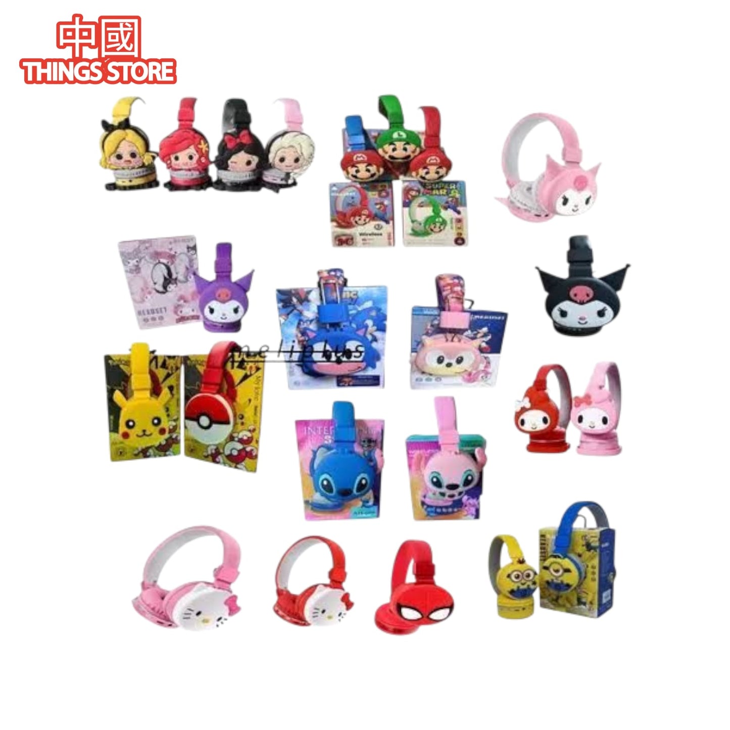 Audífono de diadema de personajes