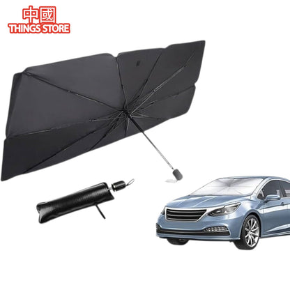Cubre parabrisas plegable de baston