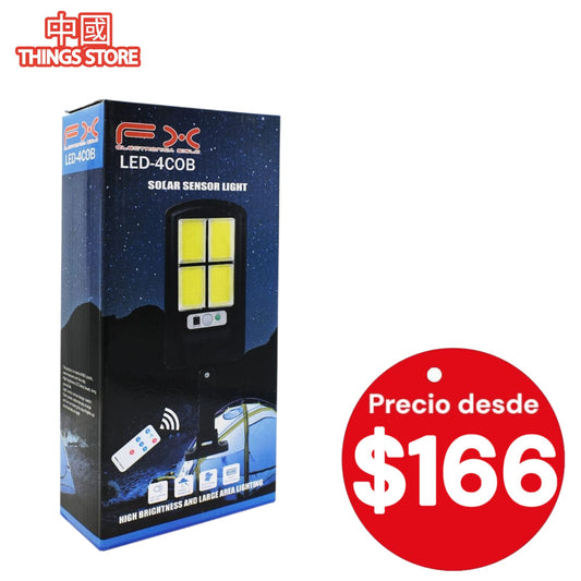 Lampara solar de 4 led