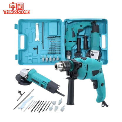 Taladro con cortadora y esmeril