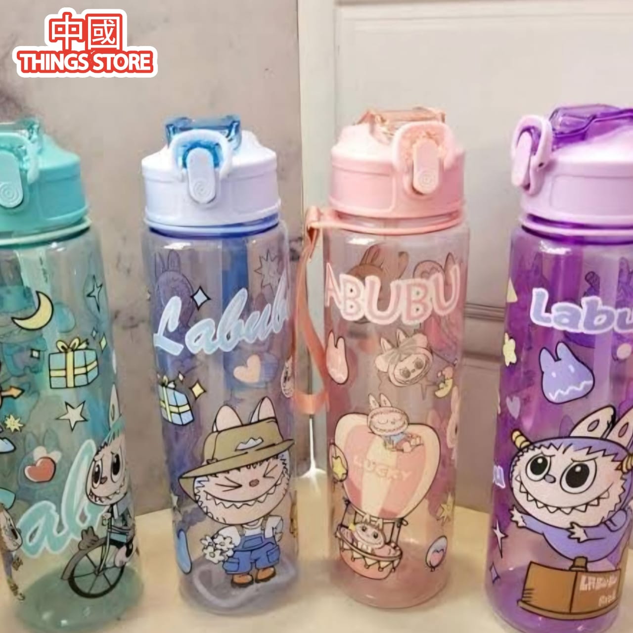 Cilindro de agua labubu