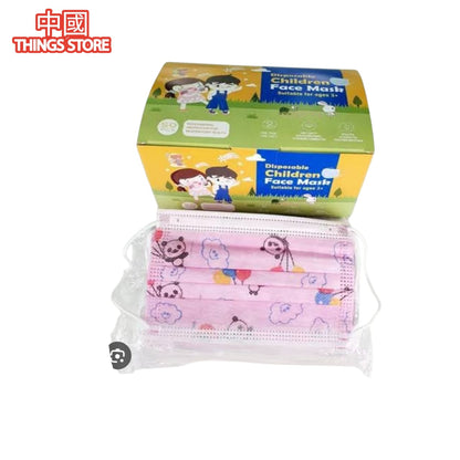 Cubrebocas tricapa infantil