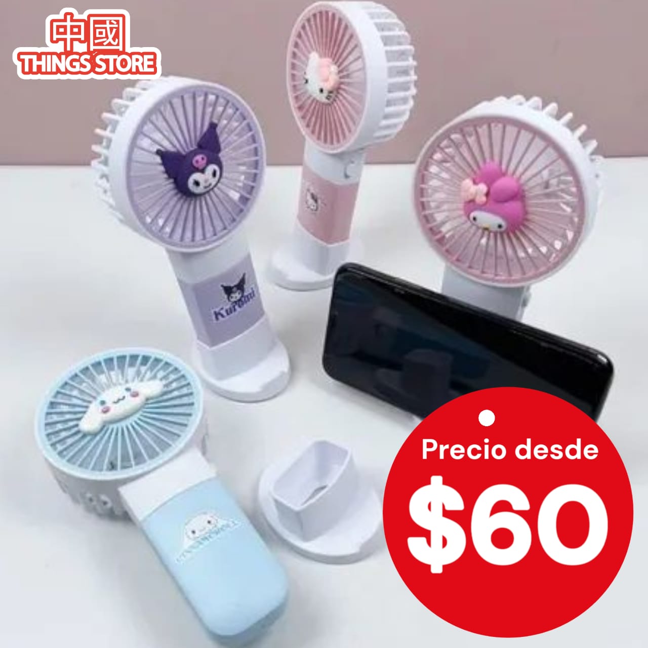 Ventilador de mano kawai