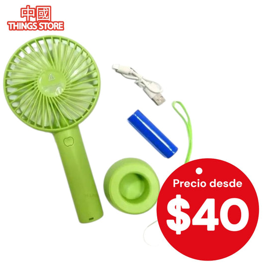 Ventilador de mano con base