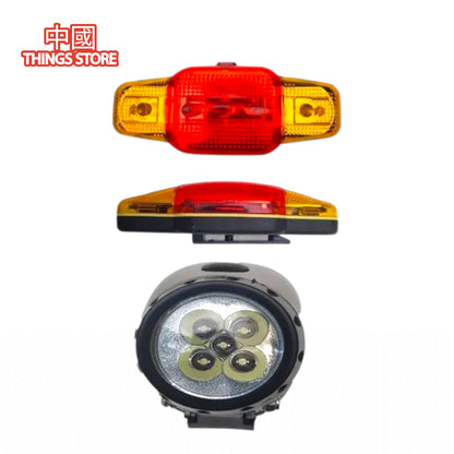 Lampara de bicicleta trasera y delantera