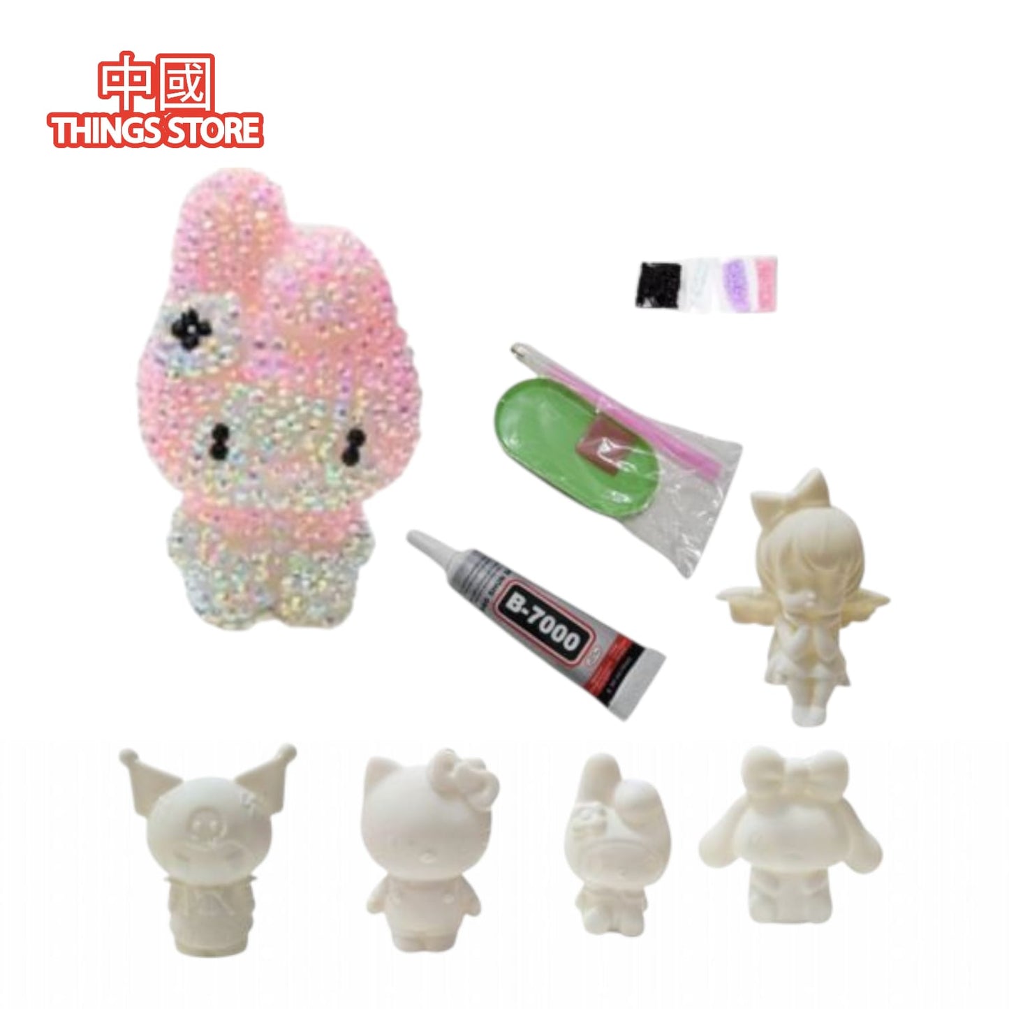 Figura decorativa de diamantes