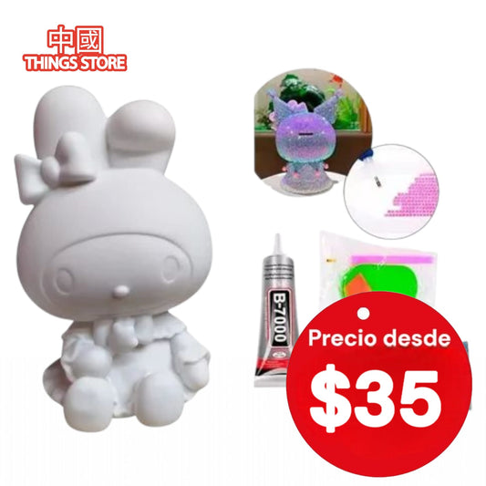 Figura decorativa de diamantes