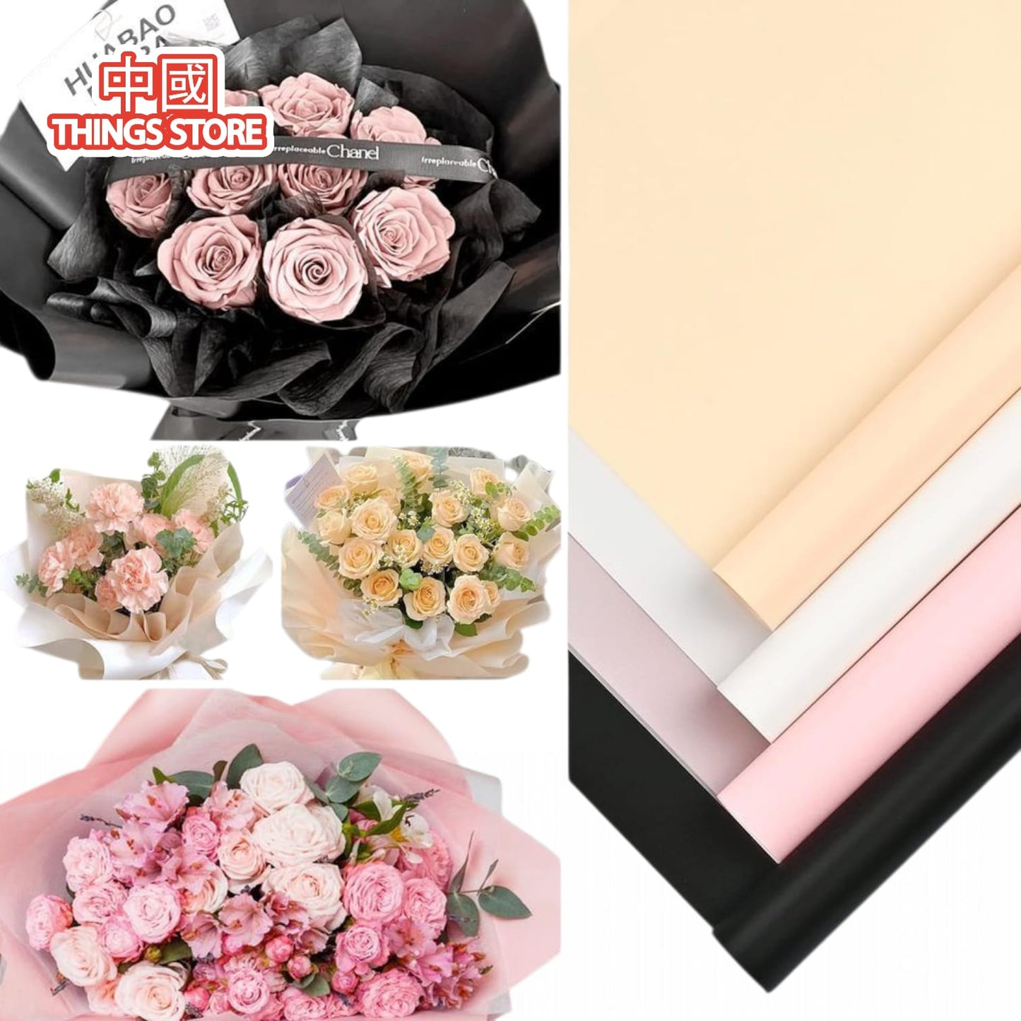 Papel coreano para rosas