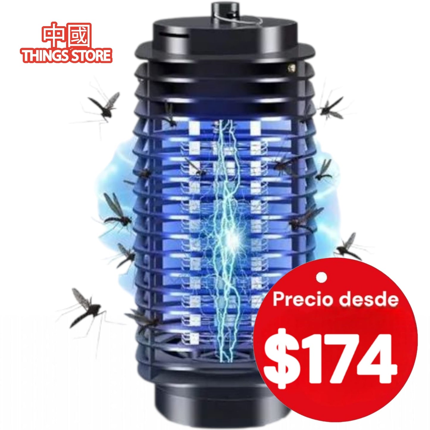 Lampara mata mosquitos grande