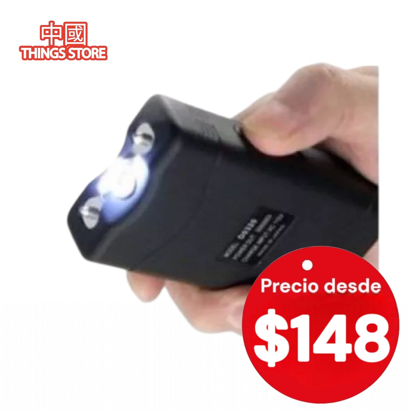 Taser con lampara