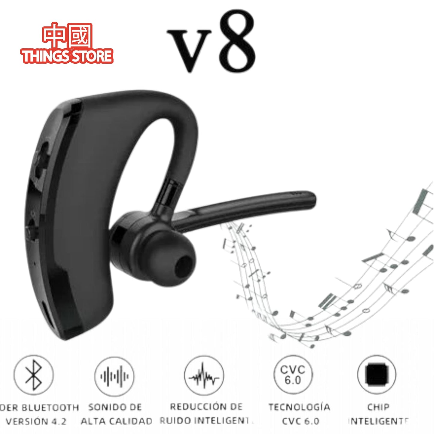 Audífonos manos libres V8 Voyaguer