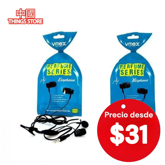 Audífonos de perfume 3.5 auxiliar