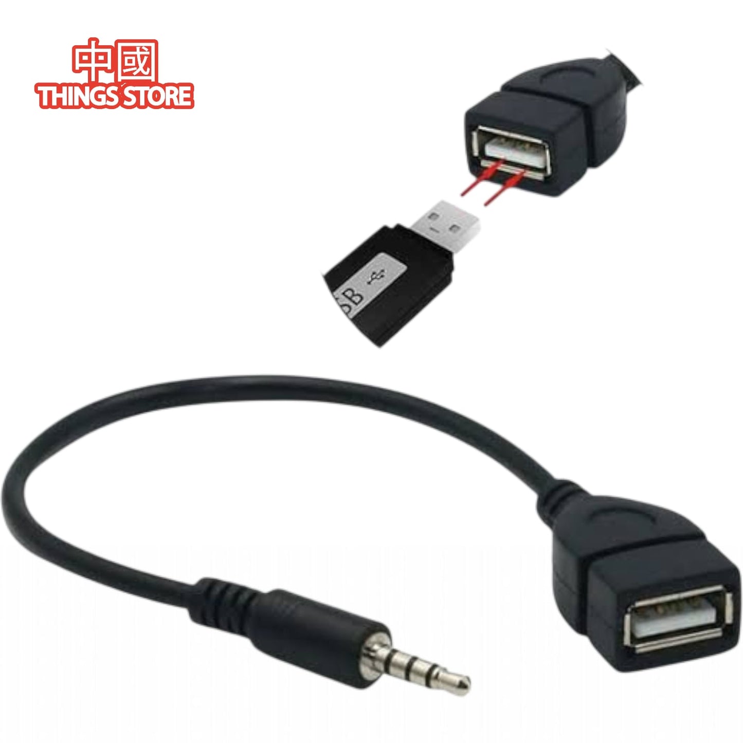 Adaptador de usb a auxiliar
