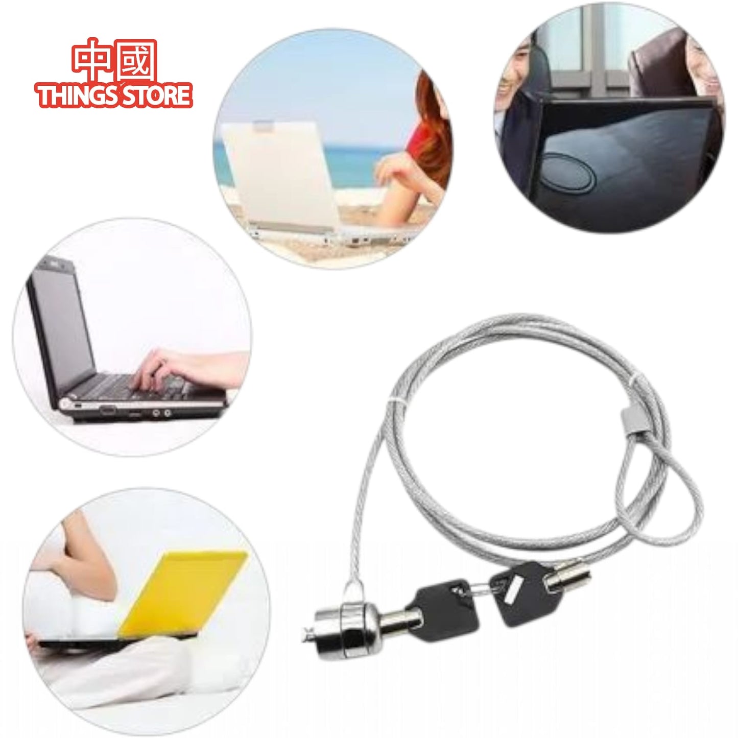 Candado De Seguridad Para Laptop Con Llave