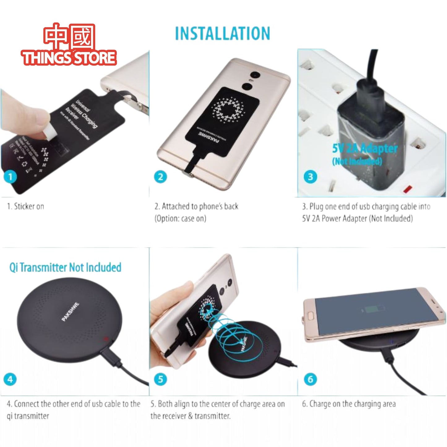 Convertidor a carga inalámbrica para celular