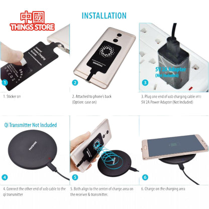 Convertidor a carga inalámbrica para celular