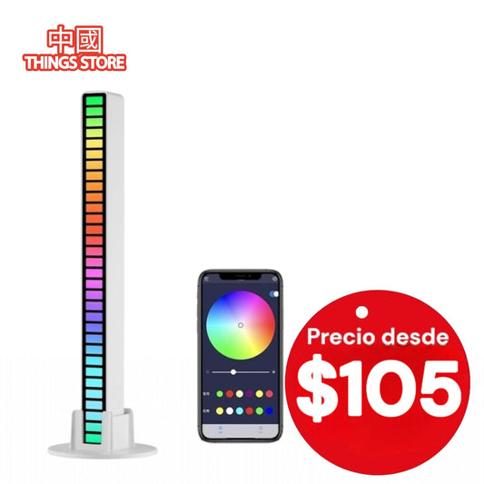 Barra de luz bocina LED RGB Reactiva al Sonido
