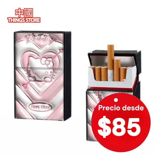 Cigarrera con encendedor