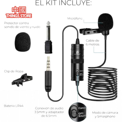 Micrófono Condensador Omnidireccional Para Pc Y Cámara