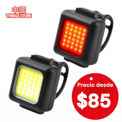 Luces delantera y trasera para bicicleta