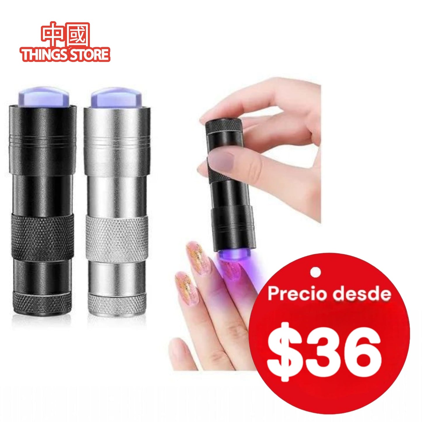 Lampara de luz negra para uñas