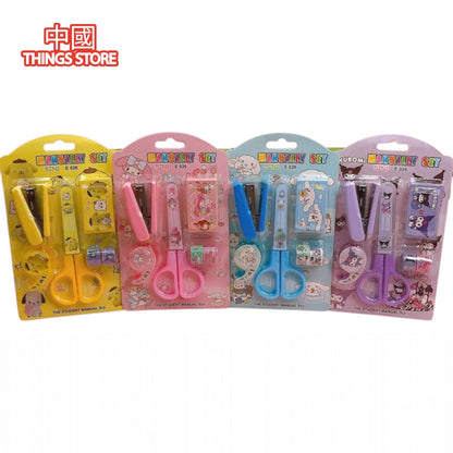 Kit escolar con tijeras