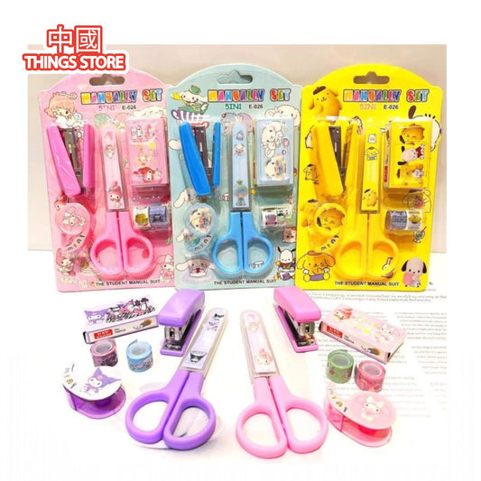 Kit escolar con tijeras
