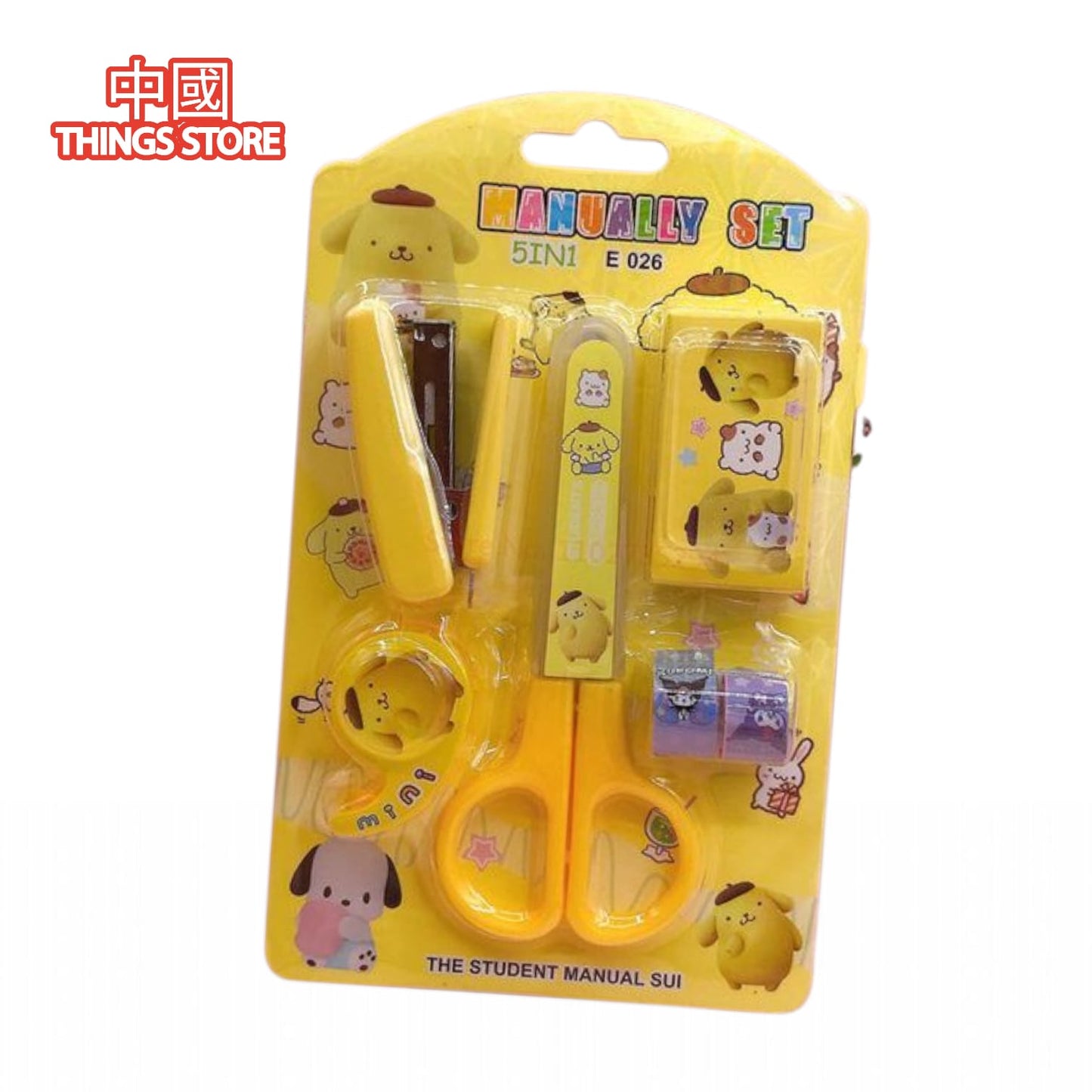 Kit escolar con tijeras