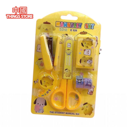 Kit escolar con tijeras