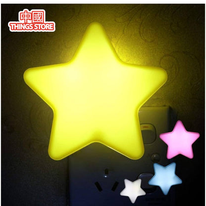 LAMPARA DE NOCHE EN FORMA DE ESTRELLA