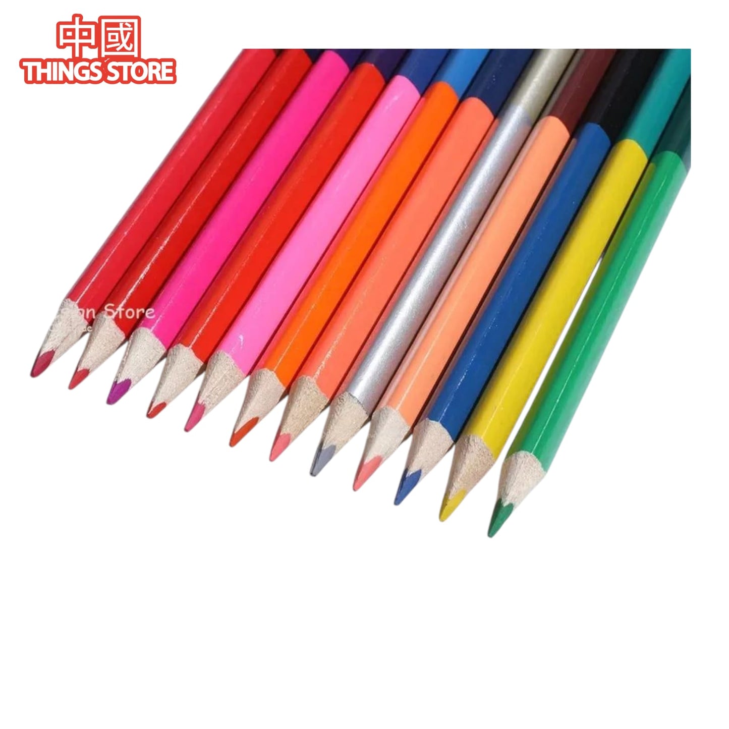 Paquete de 12 lápices bicolor