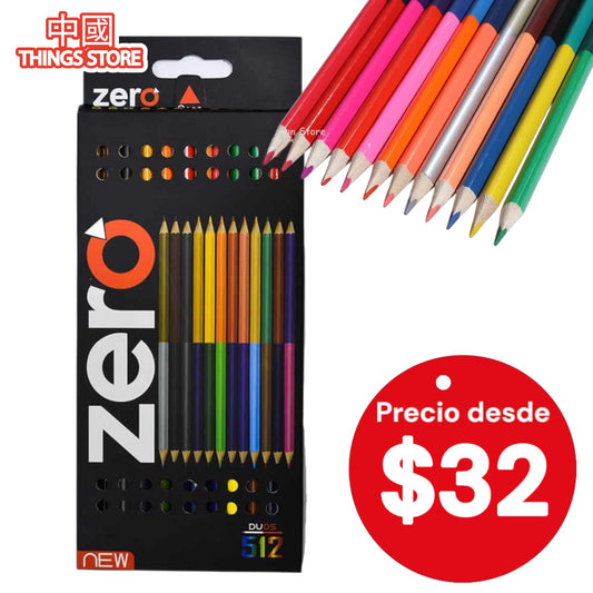 Paquete de 12 lápices bicolor