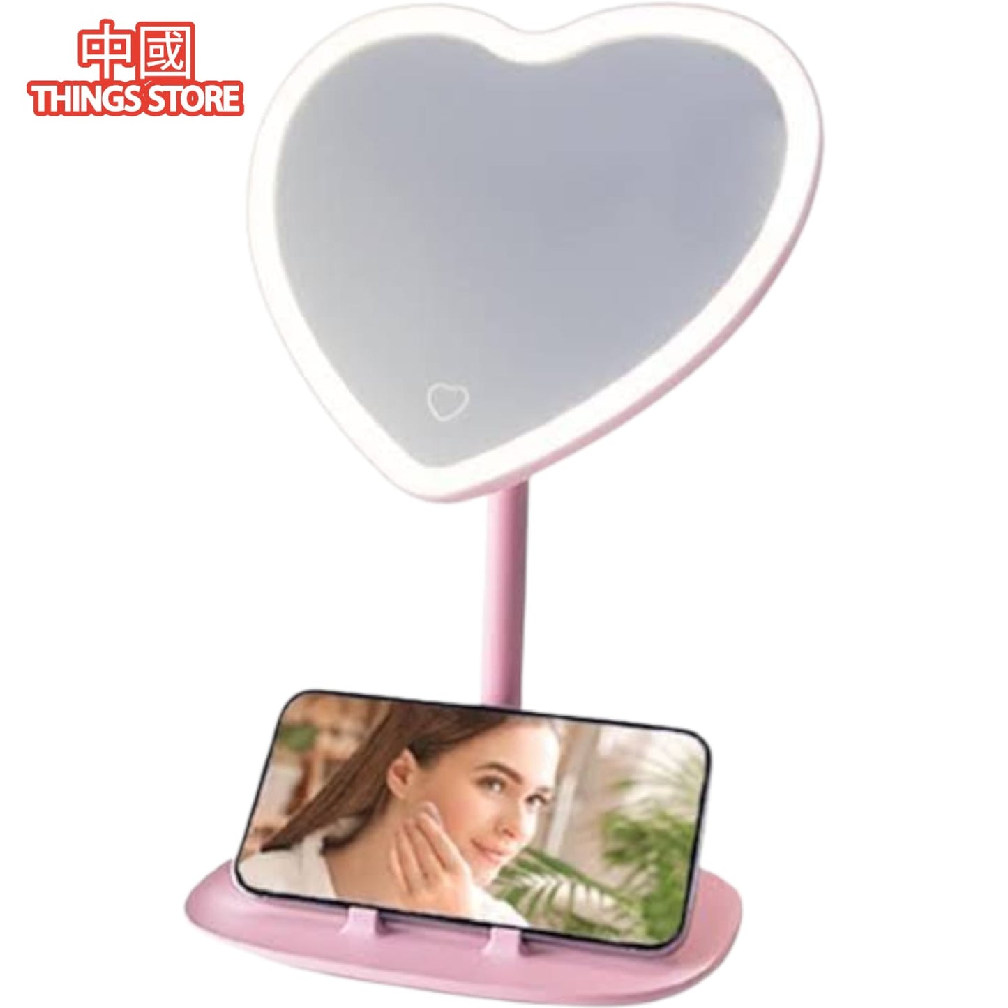 ESPEJO DE CORAZON LED