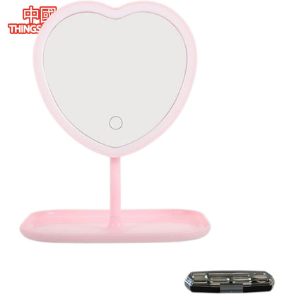 ESPEJO DE CORAZON LED
