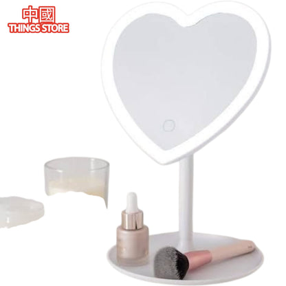 ESPEJO DE CORAZON LED