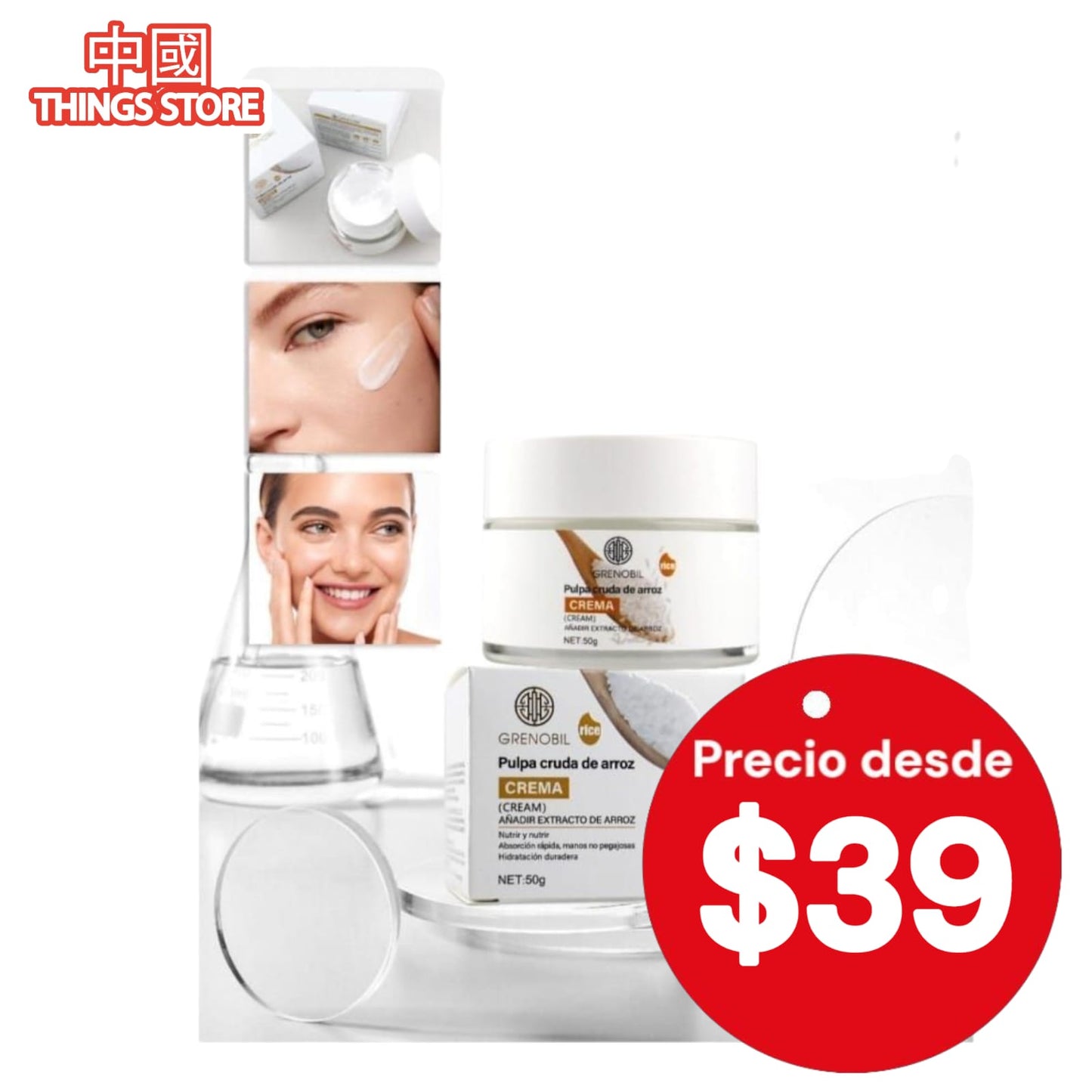 Crema de pulpa de arroz