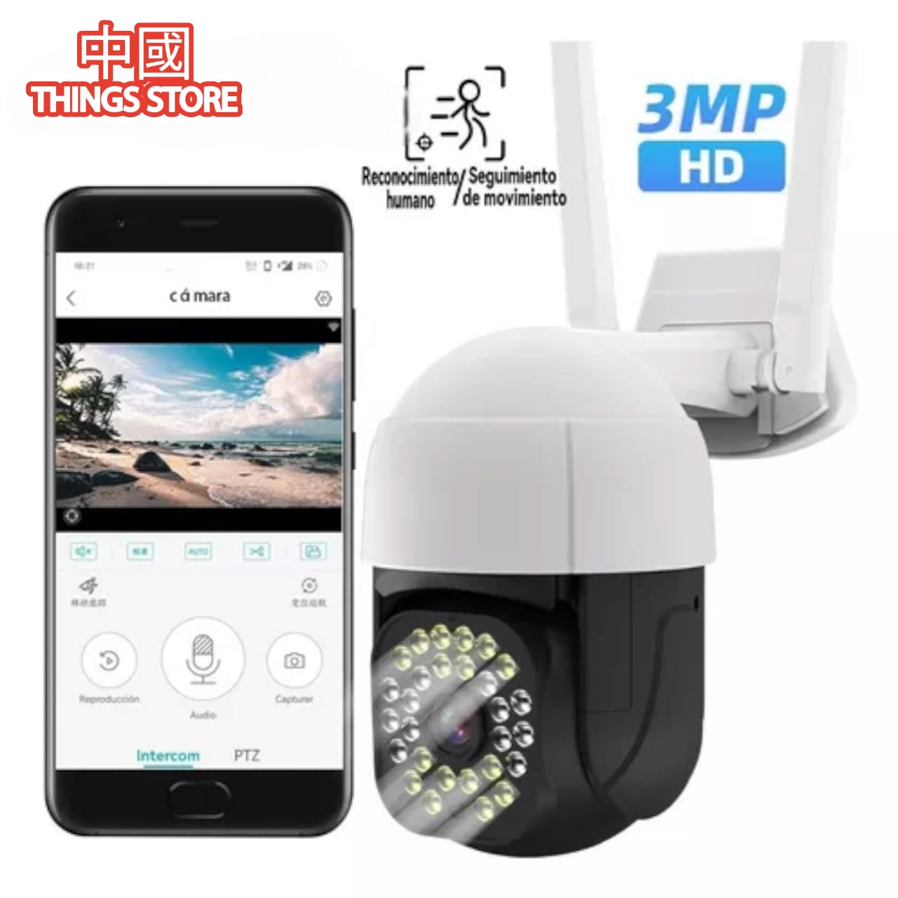 Cámara de seguridad para exterior