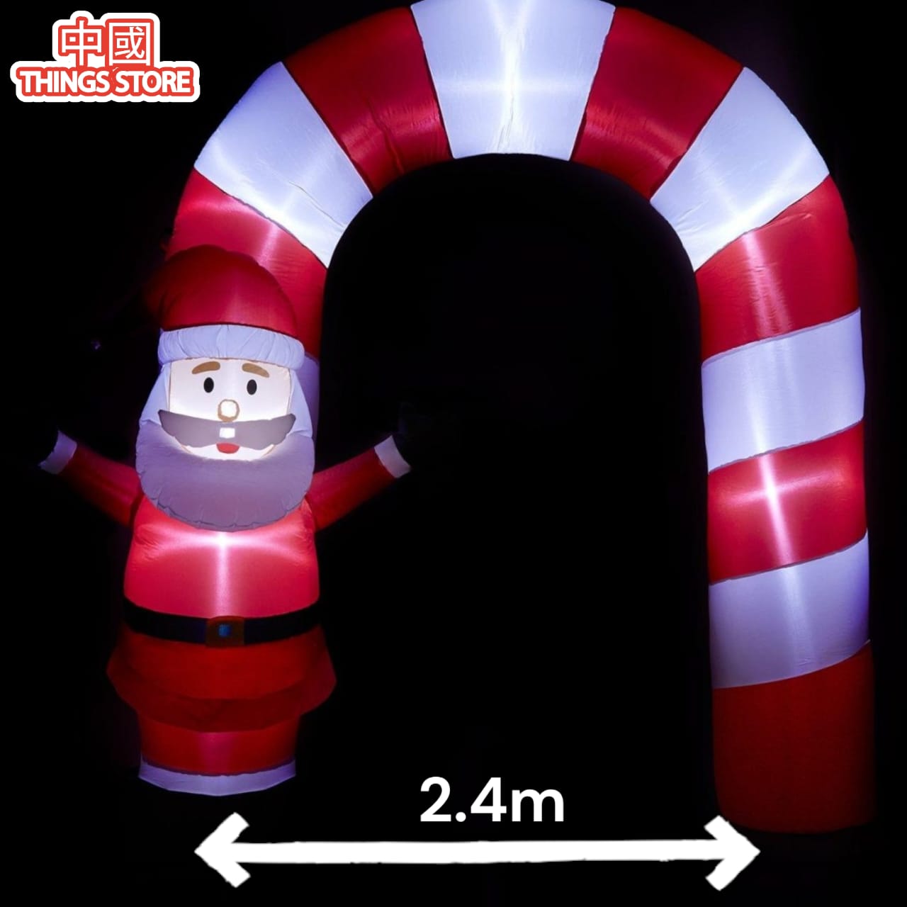 Inflable de arco de santa claus 2.4 metros