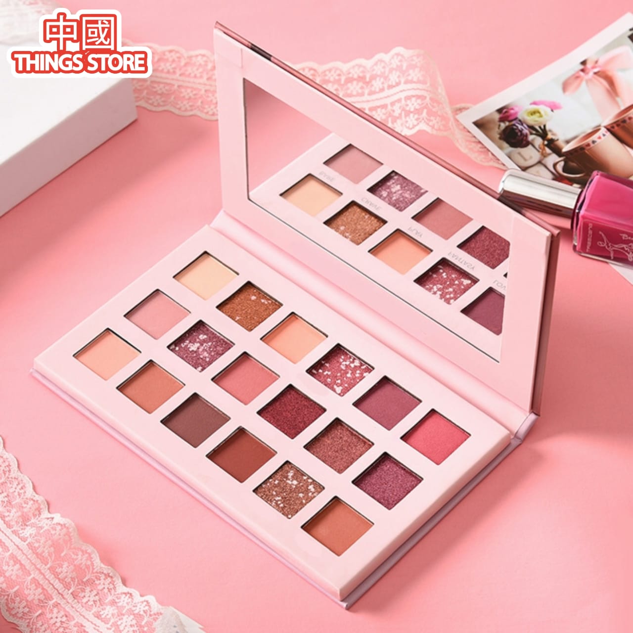 Paleta de sombras 18 colores NUDE