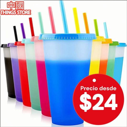Vaso de colores mágico