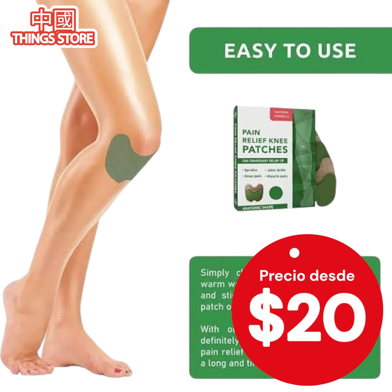 Parches para dolor de rodilla