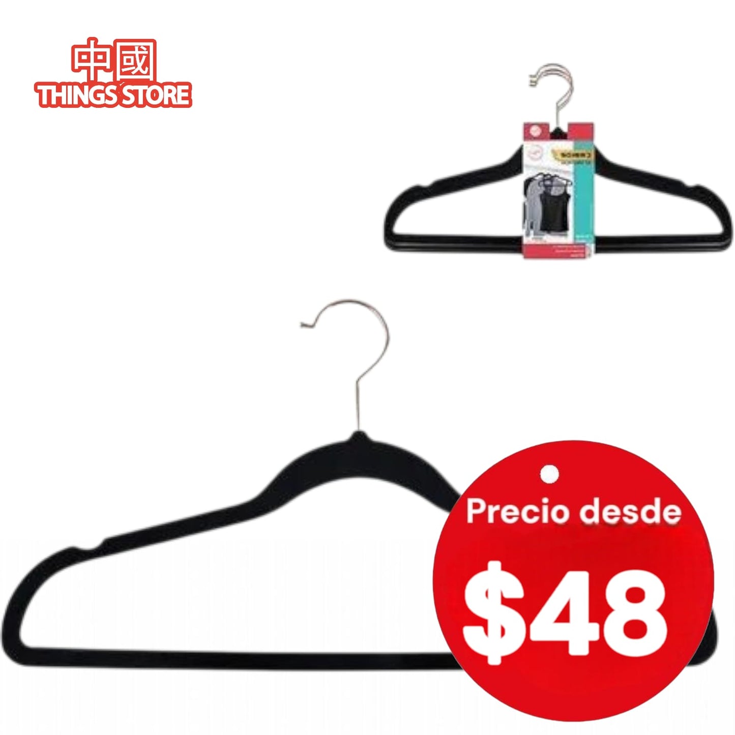 Gancho metálico gamuza 4pz