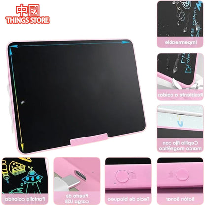 Pizarra magica de colores de 16 pulgadas