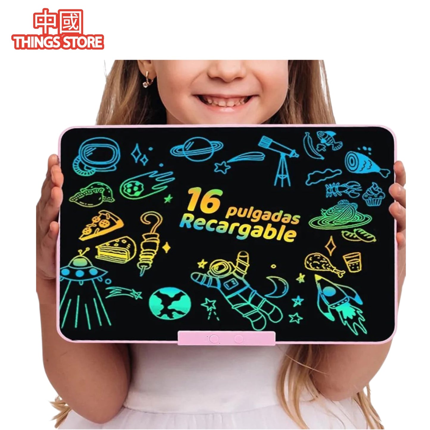 Pizarra magica de colores de 16 pulgadas