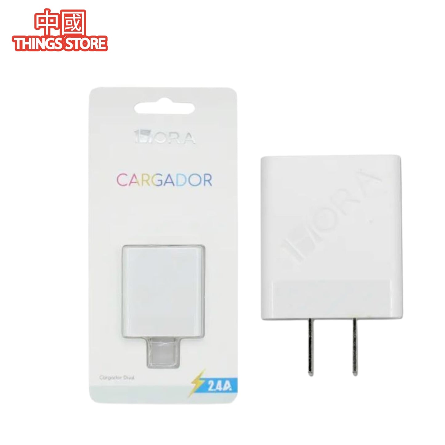 Cubo cargador doble USB